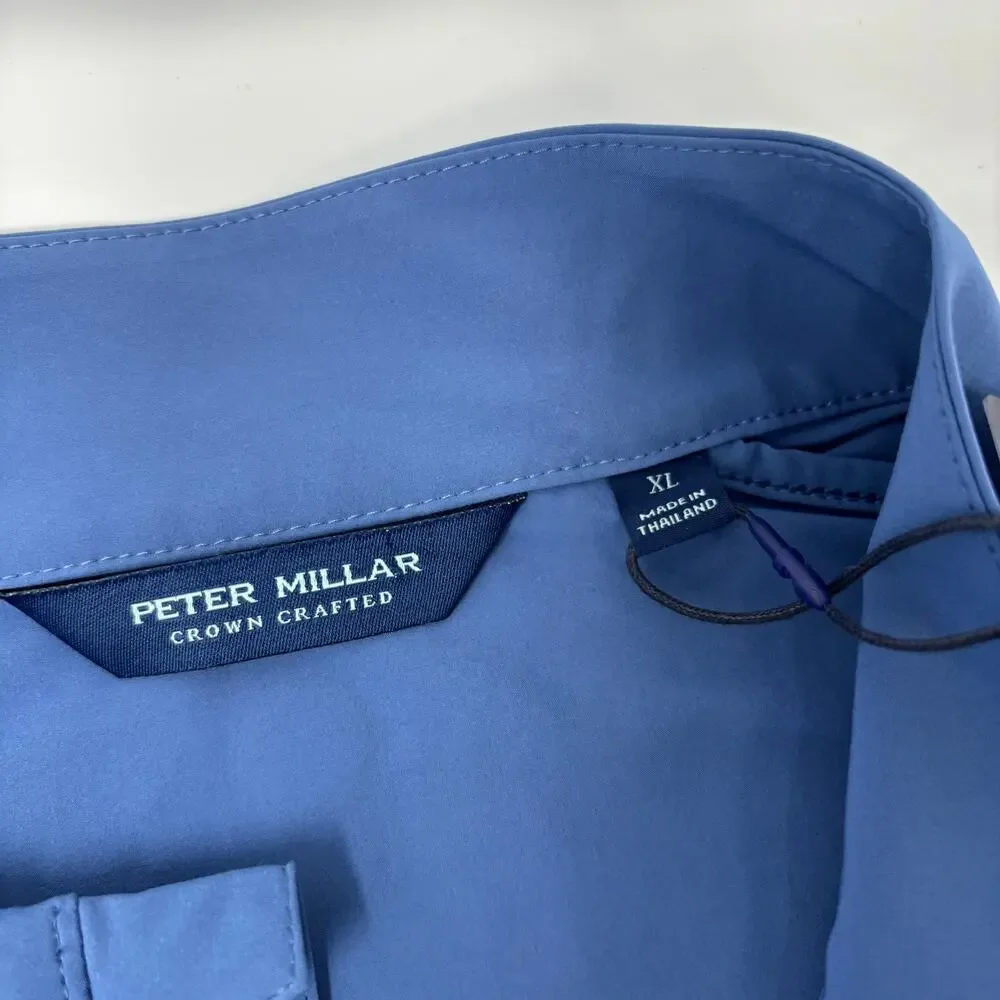 Peter Millar Crown Crafted XL Ocean Blue Contour Full Zip Jacket MS25XZ09 NWT‎